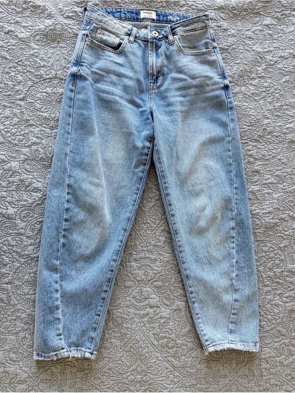 Women’s High-Rise Jeans - Blue - Picture 2 of 3